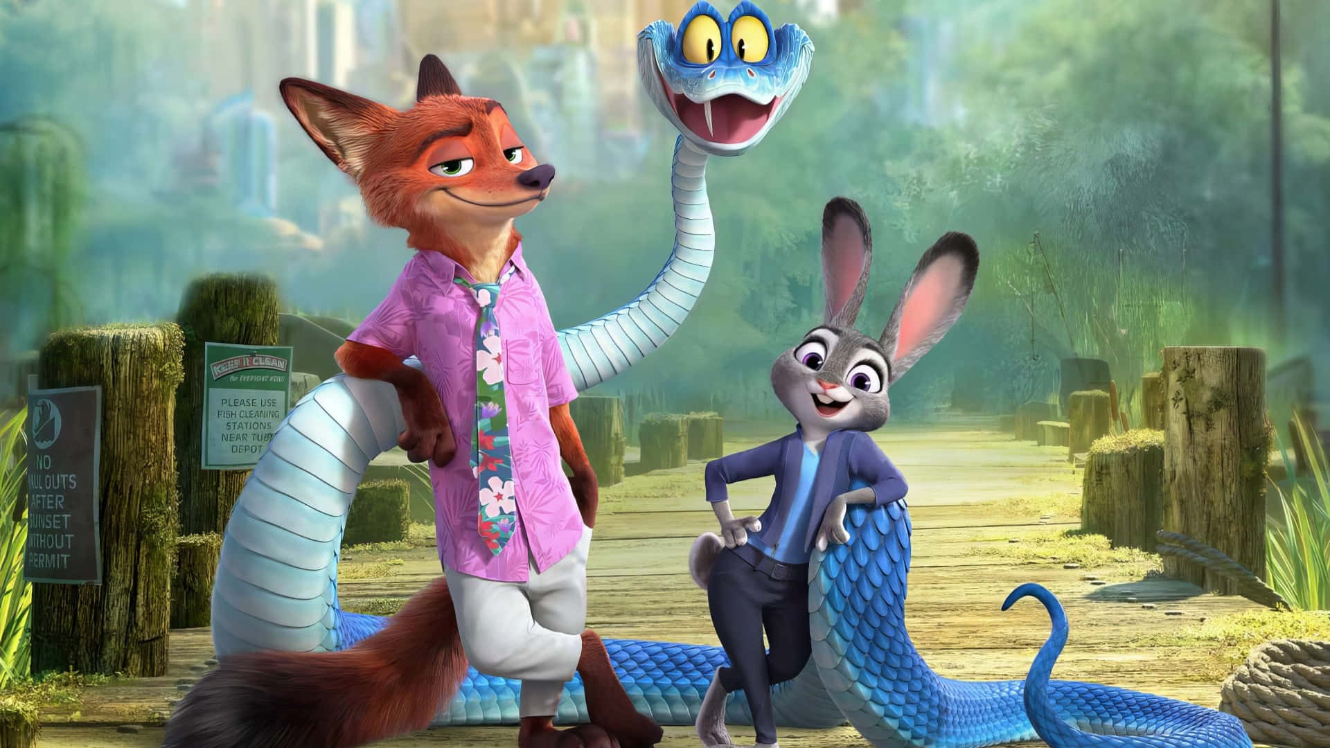 Zootopia 2, fox, pink shirt, Full HD Desktop Wallpaper