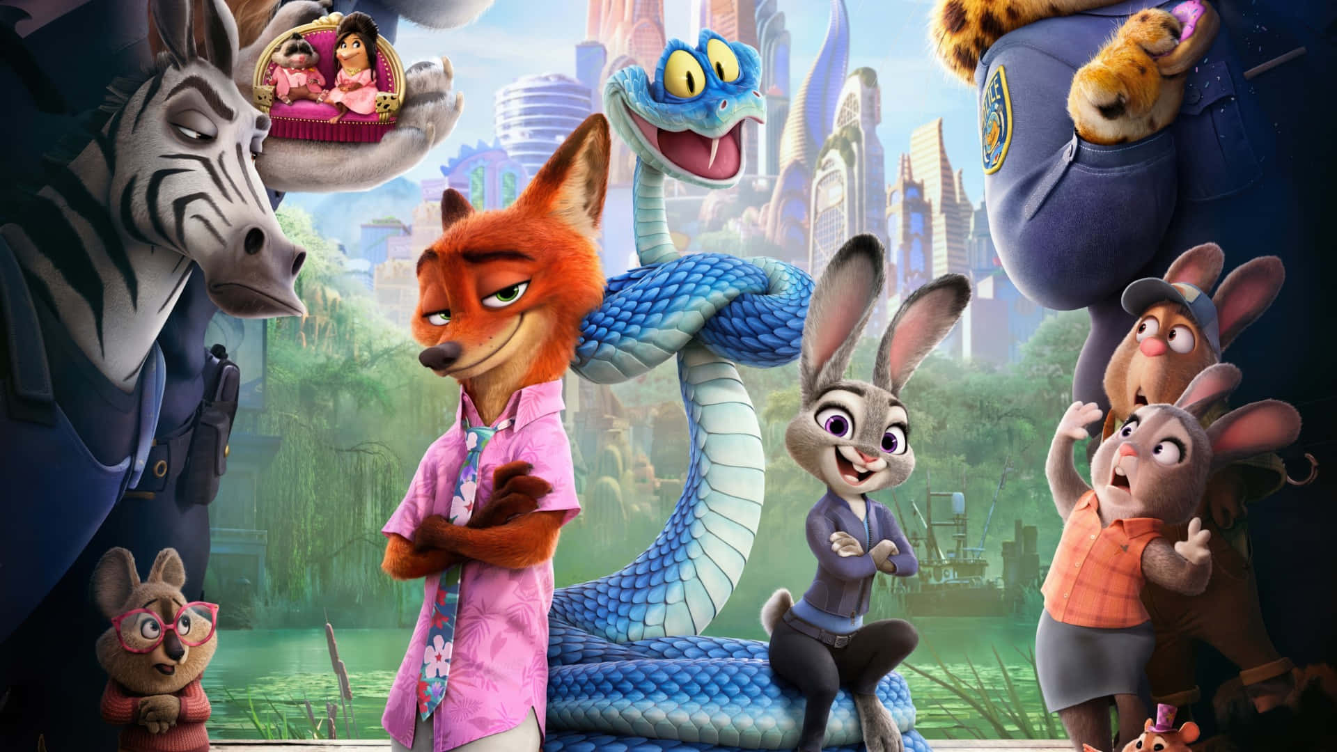 Zootopia 2, fox, rabbit, Full HD Desktop Wallpaper