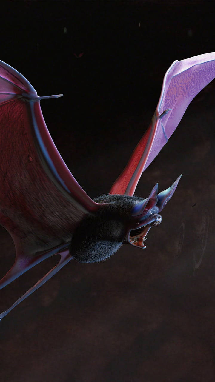 Zubat, glowing purple wings, sharp fangs, HD Phone Wallpaper