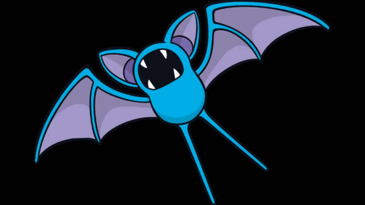 Zubat, blue body, purple wings, HD Desktop Wallpaper