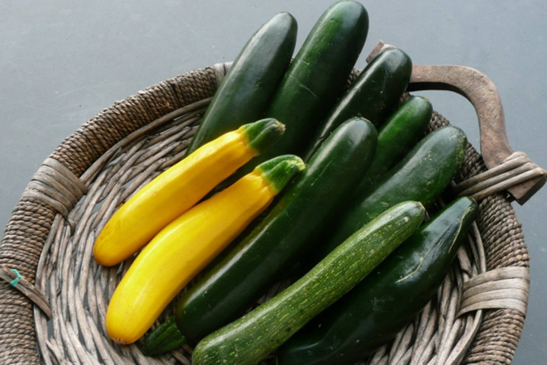 zucchini varieties, woven platter, green zucchinis, HD Desktop Wallpaper