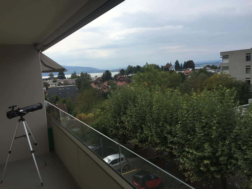 Zug, lake, balcony, SD Desktop Wallpaper