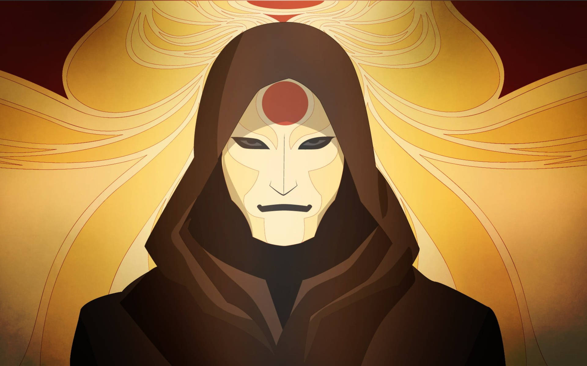 Zuko, hooded mask, golden aura, Full HD Desktop Wallpaper